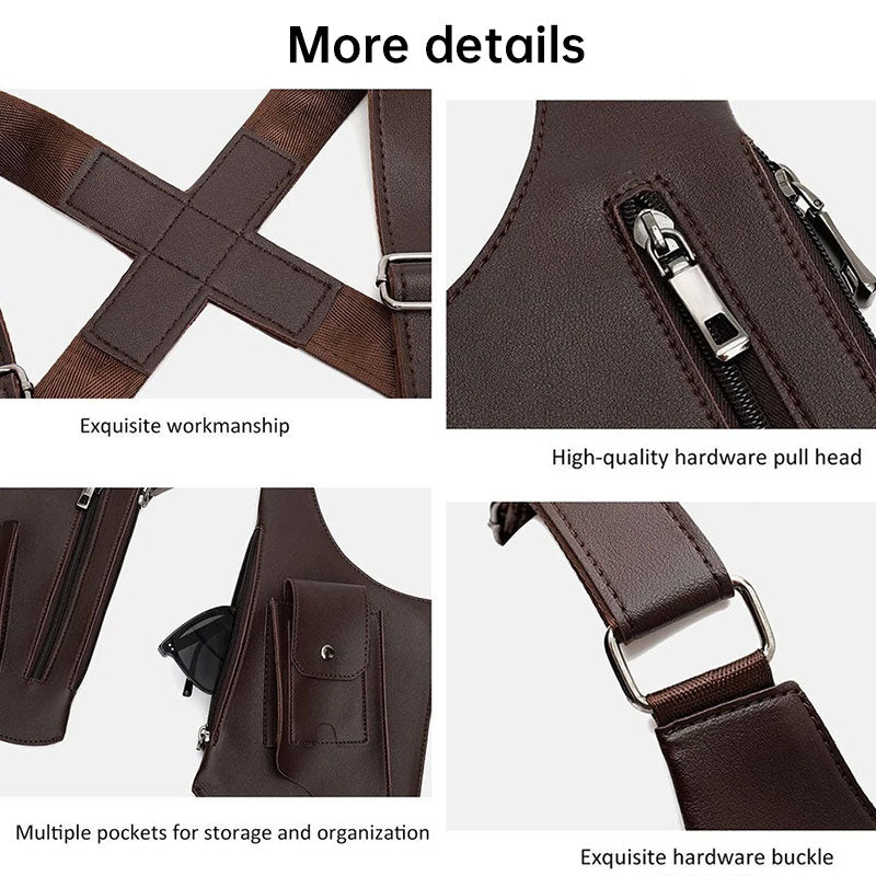 anti-theft leather underarm bag