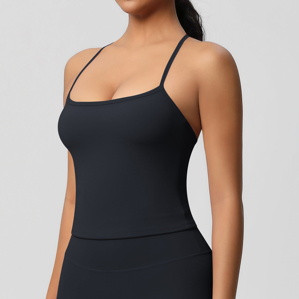 Yoga pants set for women in a solid color