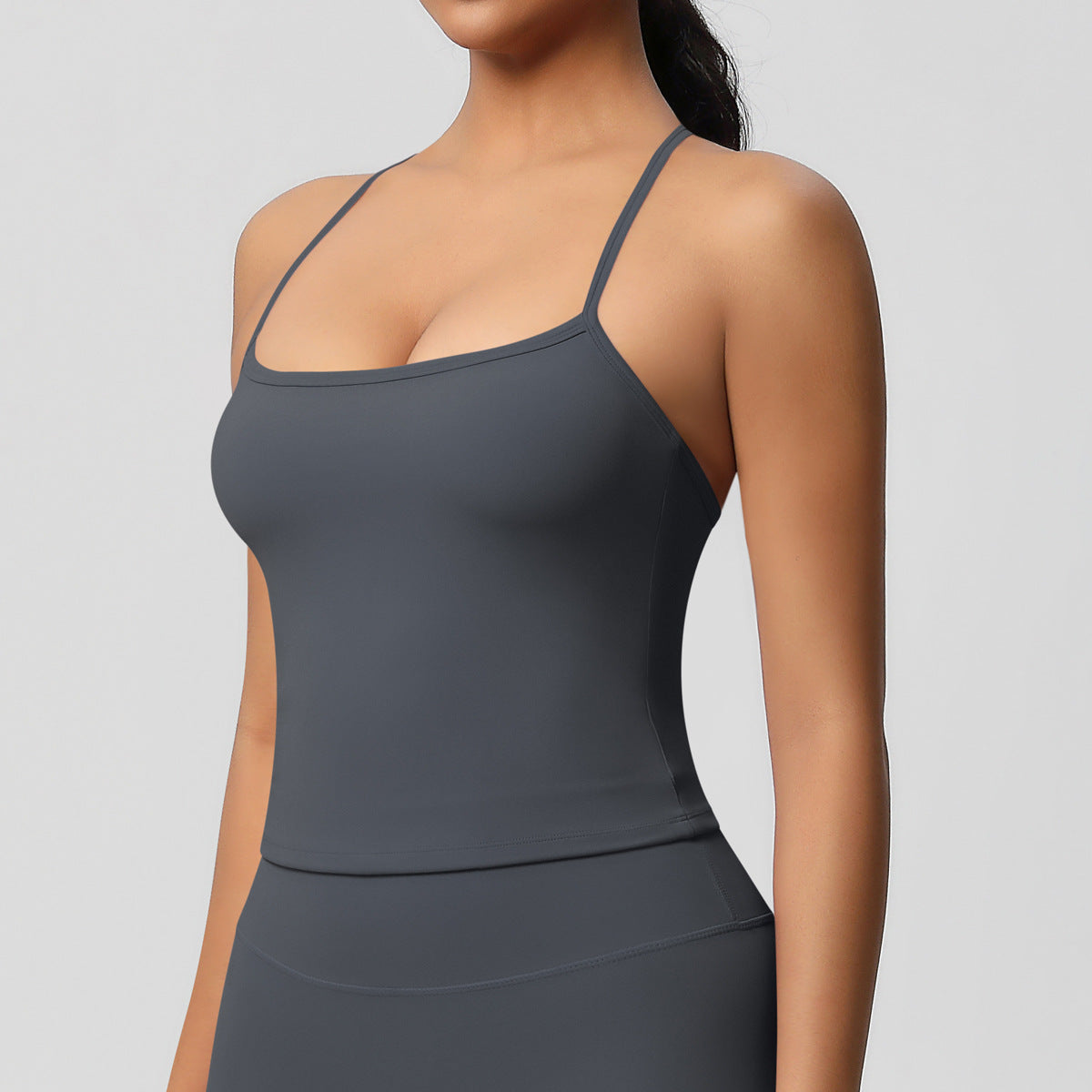 Yoga pants set for women in a solid color