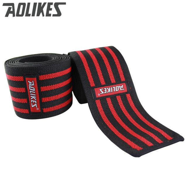 AOLIKES 1pcs 180*8cm Knee Wraps Men&
