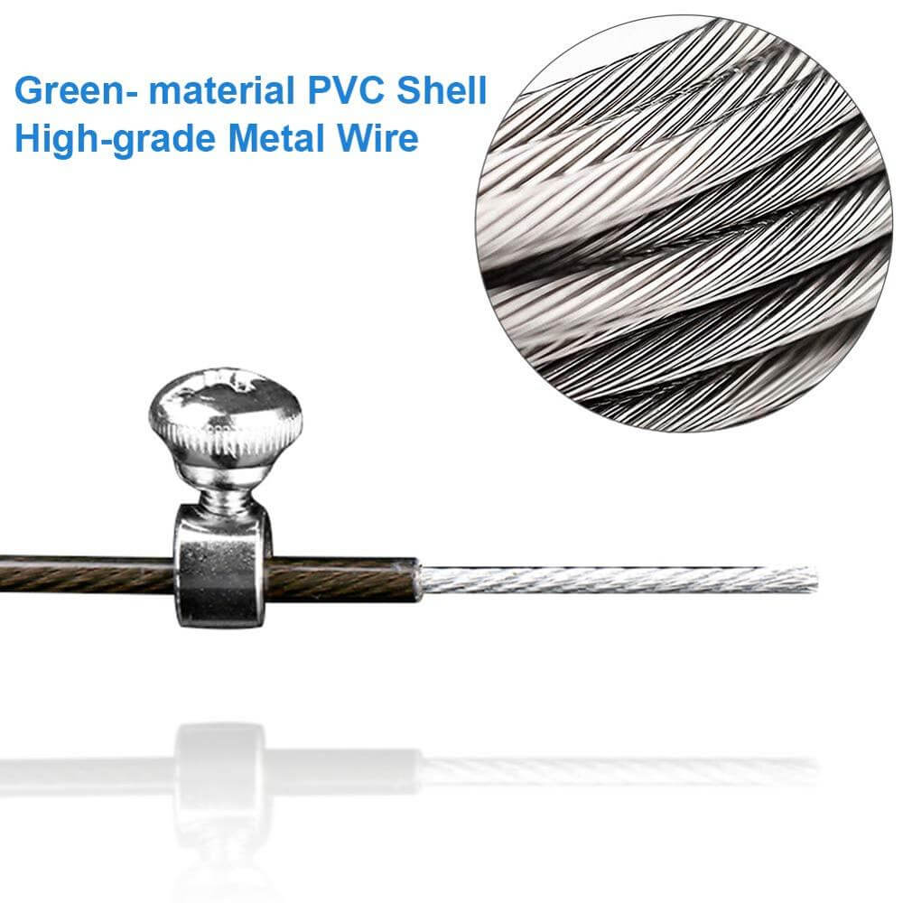 Speed Jump Rope Fitness Skipping Ropes showing green PVC shell and high-grade metal wire for durability and performance.
