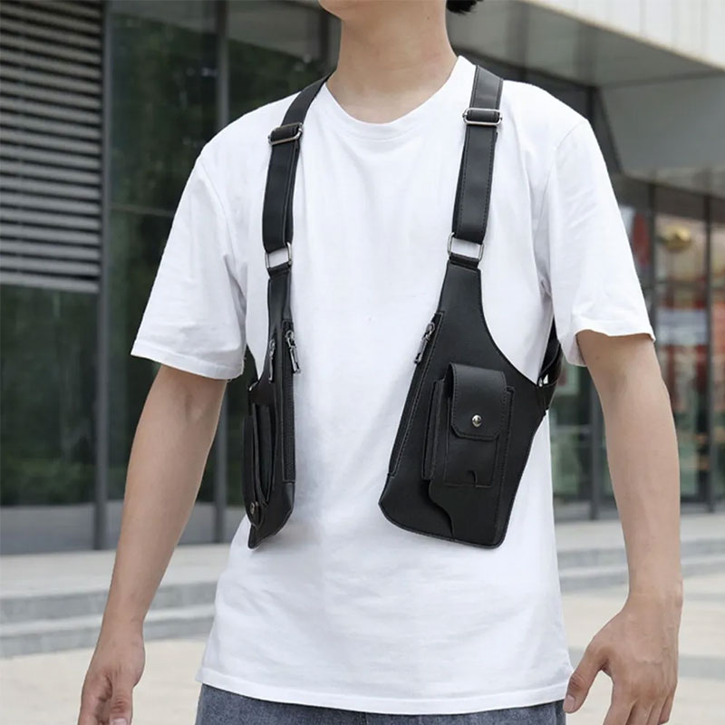 anti-theft leather underarm bag