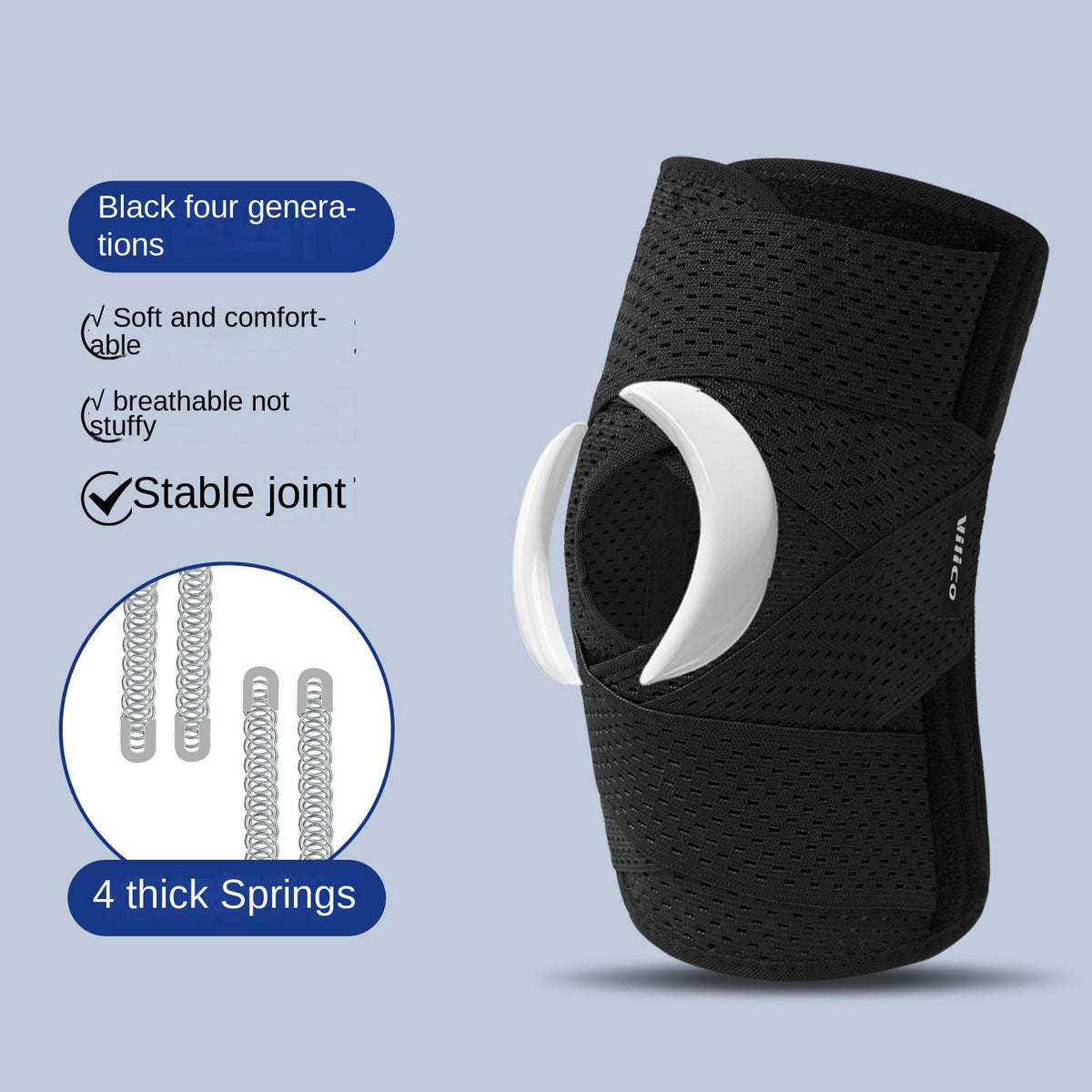 Generation Meniscus Knee Support for Sports Joint Protection, Patella Band, Breathable and Lightweight