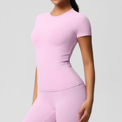 Yoga pants set for women in a solid color