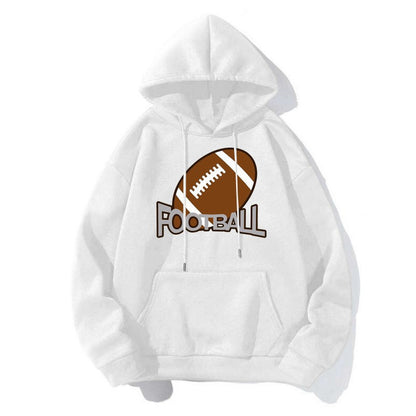 Football Print Hoodie