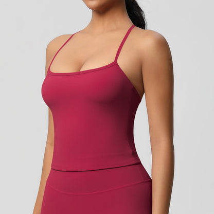Yoga pants set for women in a solid color