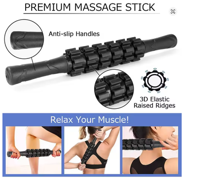 33cm Classic Wolf shaped Yoga Column Massage Stick Fascia Ball Set Hollow foam Axis Pilates Yoga Axis