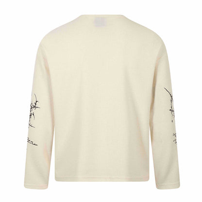 letter print long sleeve t-shirt