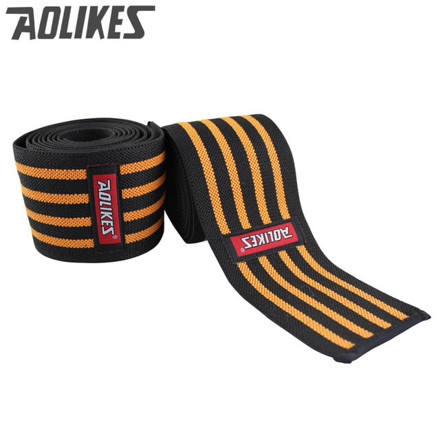 AOLIKES 1pcs 180*8cm Knee Wraps Men&