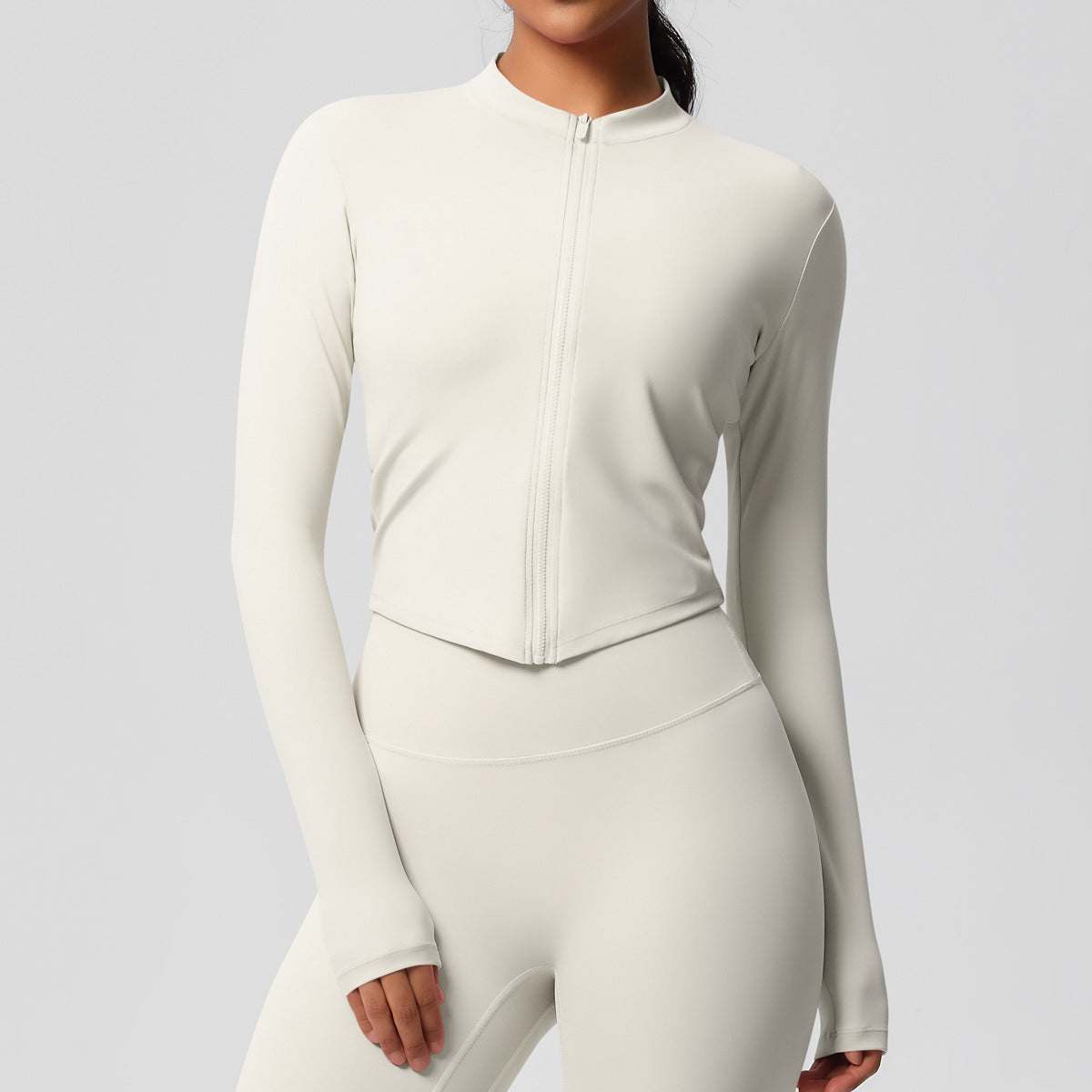 Yoga pants set for women in a solid color
