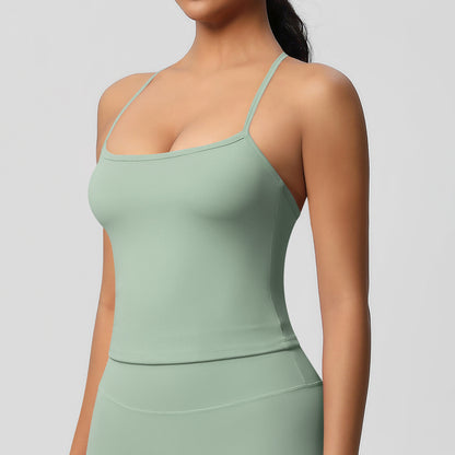 Yoga pants set for women in a solid color