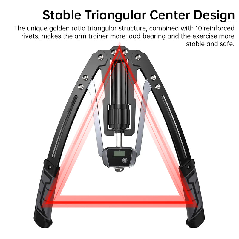 Twister Arm Trainer - 3-in-1 Hydraulic Chest &amp; Arm Workout Equipment with Ab Roller | Adjustable Resistance 22-440 lbs
