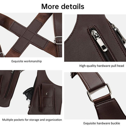 anti-theft leather underarm bag