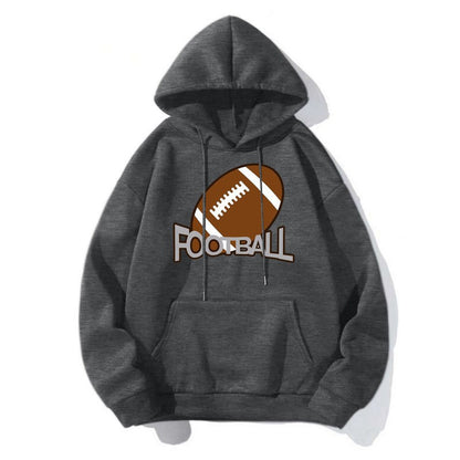 Football Print Hoodie