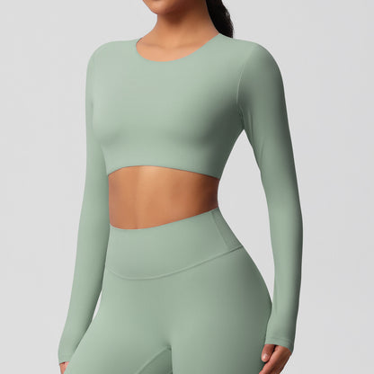 Yoga pants set for women in a solid color
