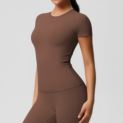 Yoga pants set for women in a solid color