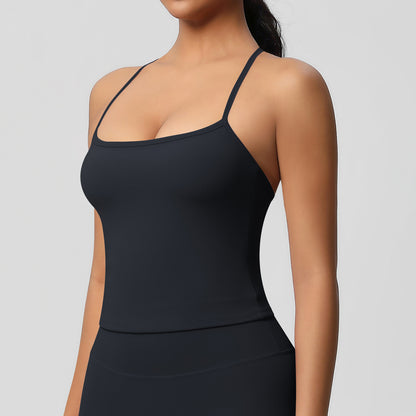 Yoga pants set for women in a solid color