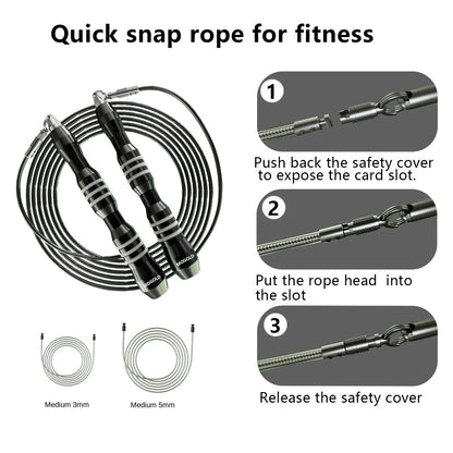 aluminum dual bearing jump rope