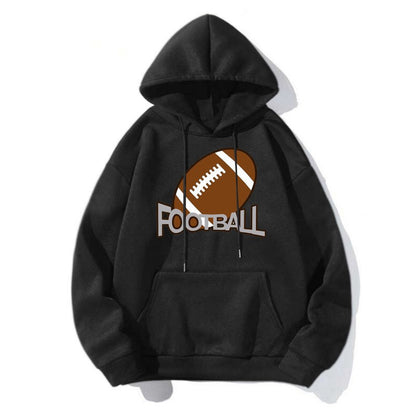 Football Print Hoodie