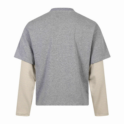 cat letter print long sleeve t-shirt