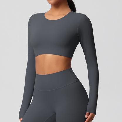 Yoga pants set for women in a solid color