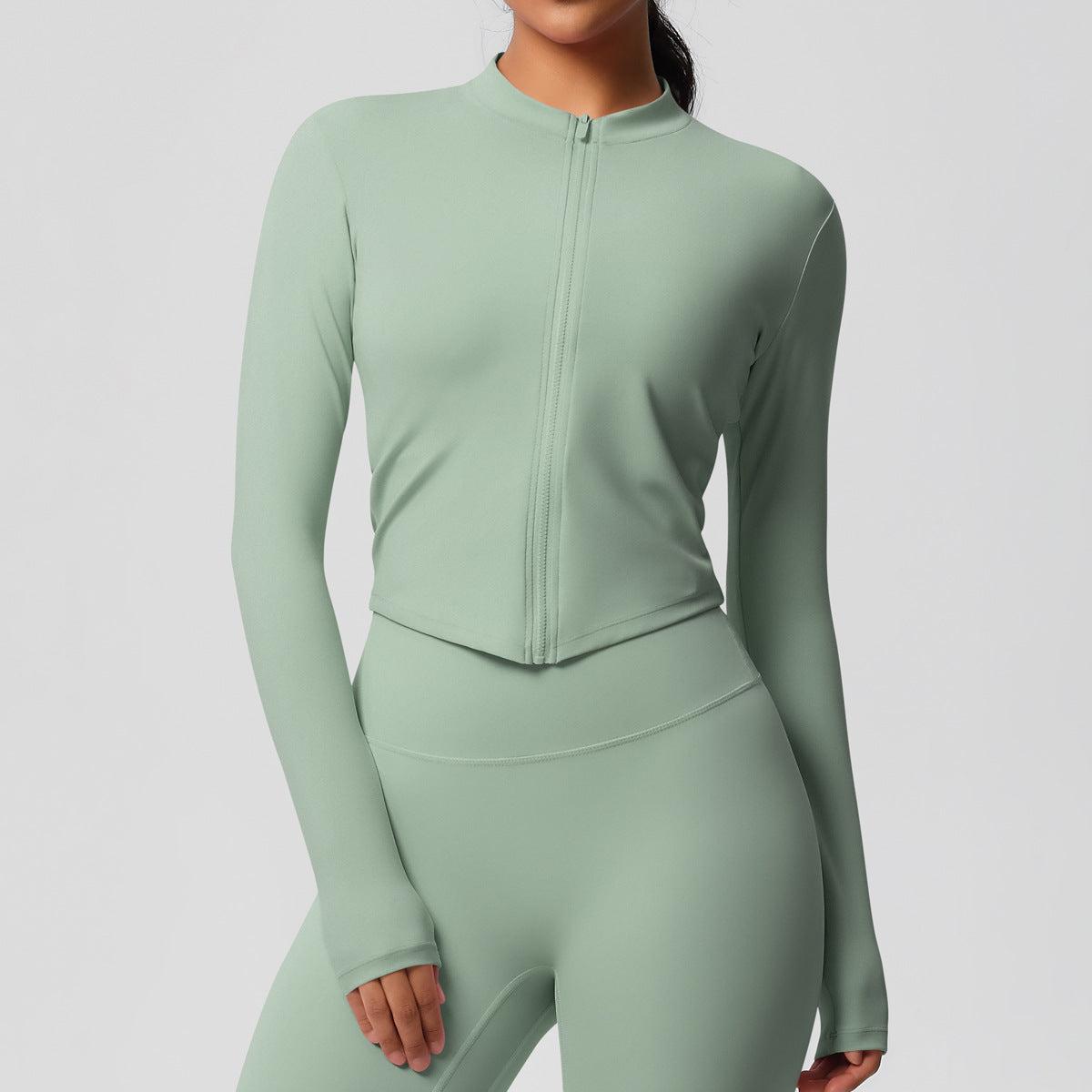 Yoga pants set for women in a solid color