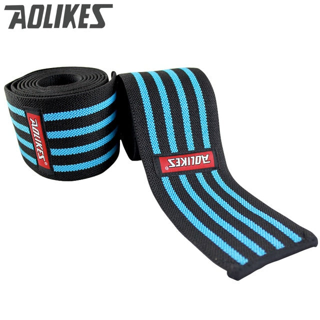 AOLIKES 1pcs 180*8cm Knee Wraps Men&