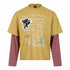 cat letter print long sleeve t-shirt