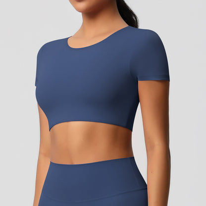 Yoga pants set for women in a solid color
