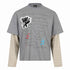 cat letter print long sleeve t-shirt