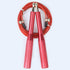 Speed Jump Rope Fitness Skipping Ropes with anti-slip red aluminum handles and durable red cable.