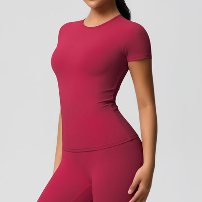 Yoga pants set for women in a solid color