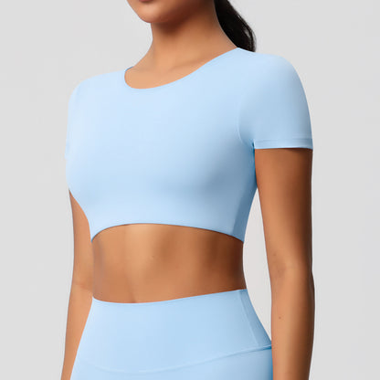 Yoga pants set for women in a solid color