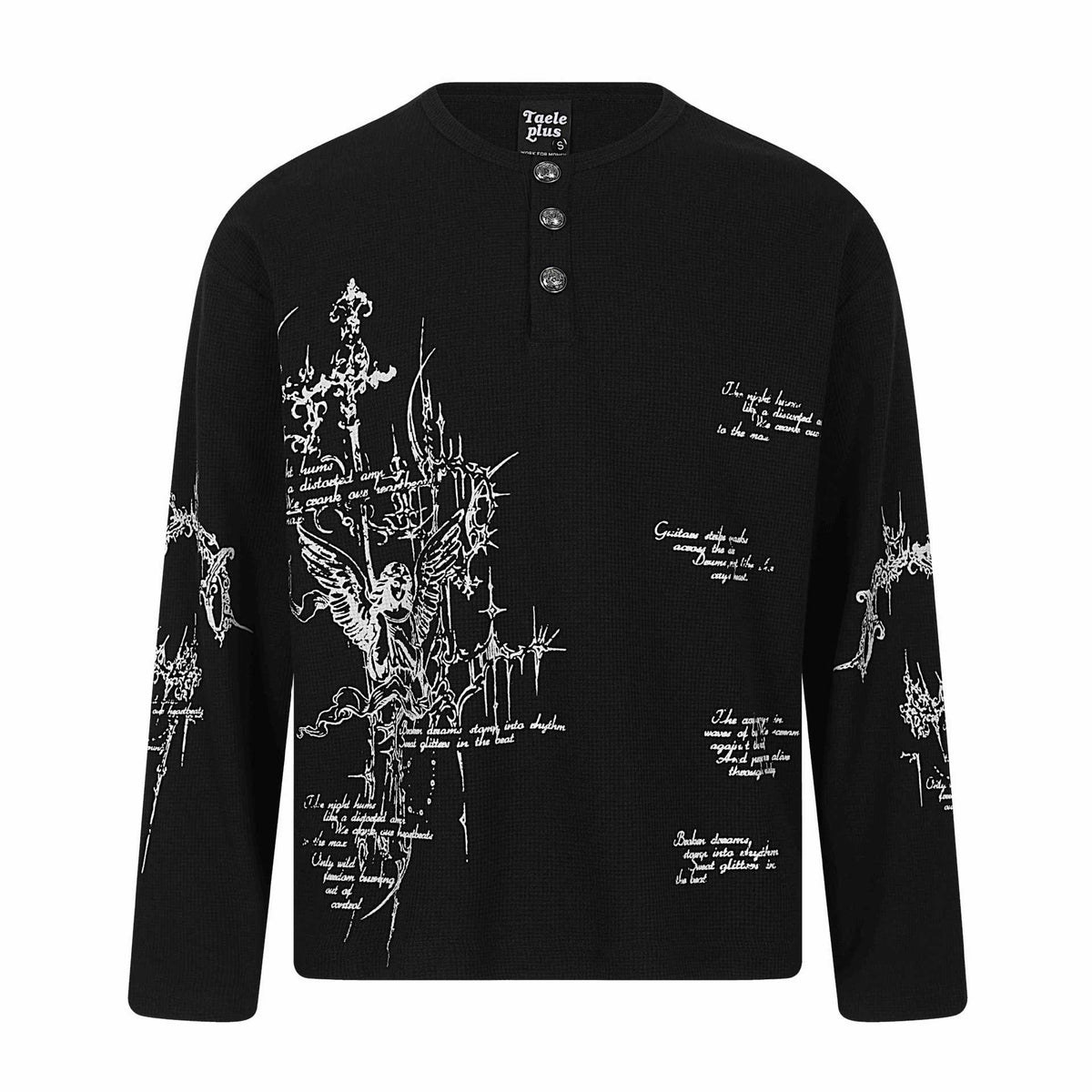 letter print long sleeve t-shirt
