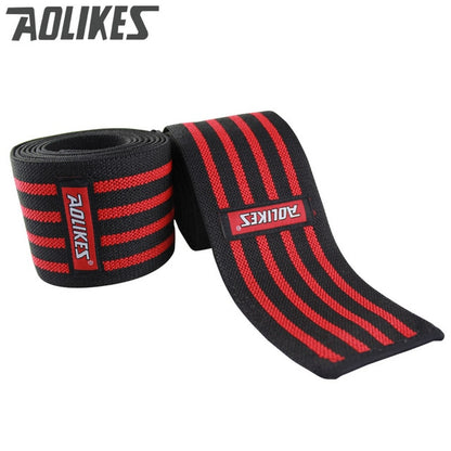 AOLIKES 1pcs 180*8cm Knee Wraps Men&