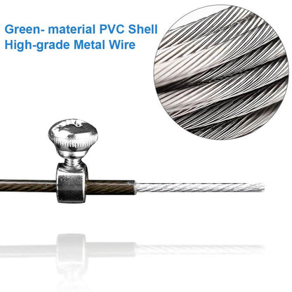 Speed Jump Rope Fitness Skipping Ropes showing green PVC shell and high-grade metal wire for durability and performance.