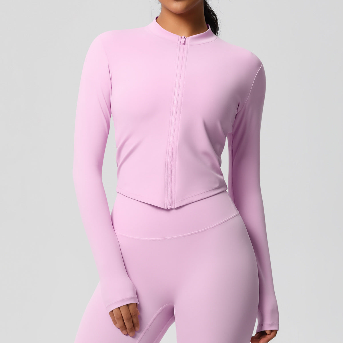 Yoga pants set for women in a solid color