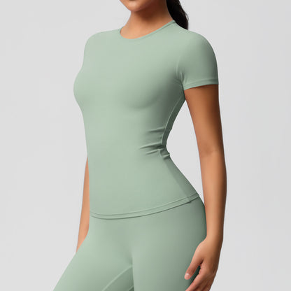 Yoga pants set for women in a solid color