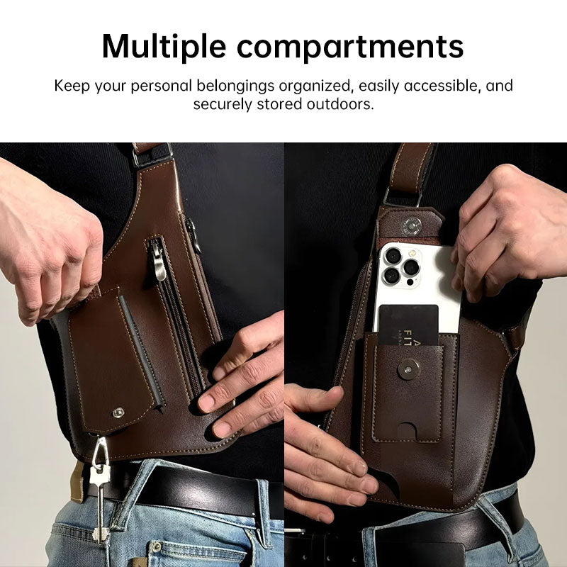 anti-theft leather underarm bag