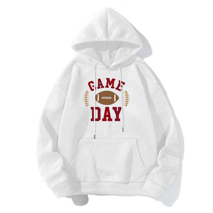 Football Print Hoodie